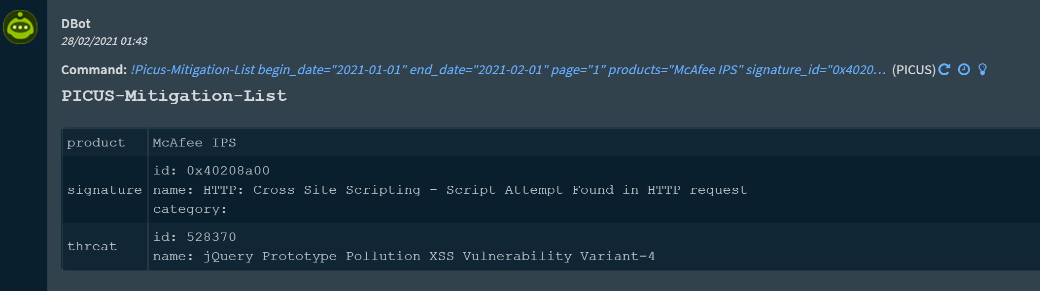 Mitigation Mitigation